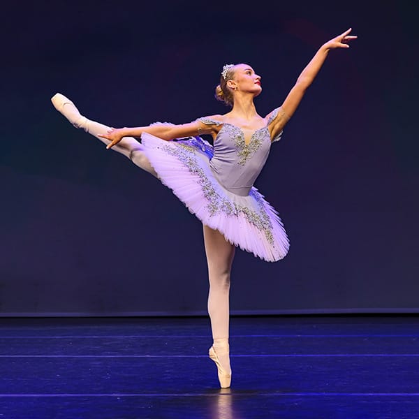 photo of ballet dancer on stage by dance photographer in Glasgow, Scotland